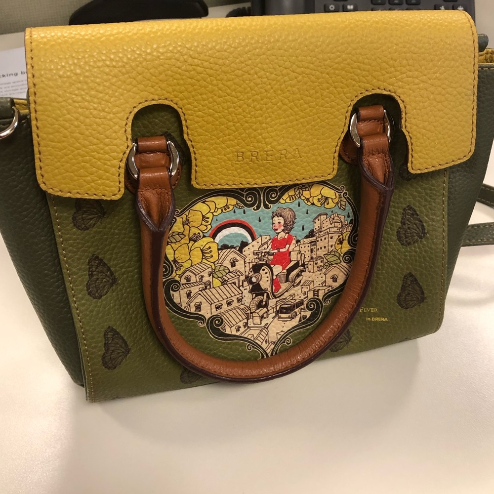 Green painted Brera handbag (NEW)